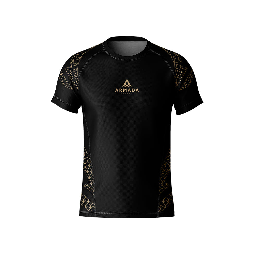 Golden Insignia Men s Rashguard Short Sleeve. Armada Apparel